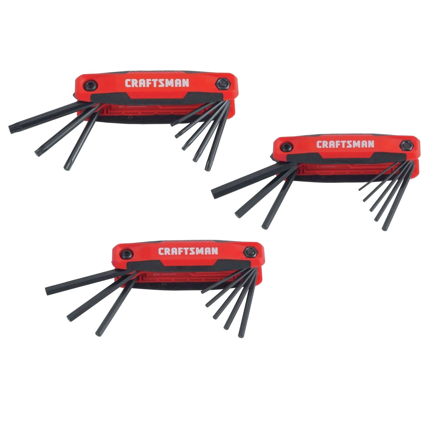 Craftsman Metric And SAE Fold-Up Hex Key Set 24 Pc 3 Craftsman Metric And SAE Fold-Up Hex Key Set 24 Pc