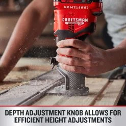 Craftsman V20 Cordless Fixed Base Router Tool Only -Professional Tools Discount Store 065578b0 4da5 4218 b943 48af4cd66cd3