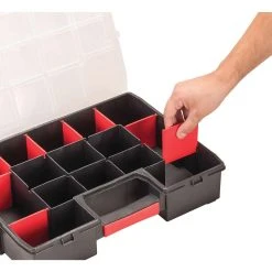 Craftsman 14.8 In. W X 2.71 In. H X 11.5 In. D Storage Organizer Plastic 14 Compartments Black/Red -Professional Tools Discount Store 0fdd2097 f2bf 4bd9 adf5 4ea07ef62521