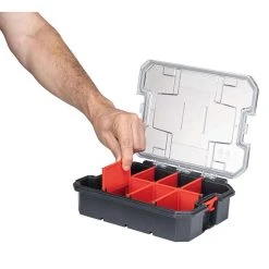 Craftsman VersaStack 7.5 In. W X 2.76 In. H Small Parts Bin Plastic 8 Compartments Black/Red -Professional Tools Discount Store 144748ce 5302 414f abf8 e9feed5bd2bd