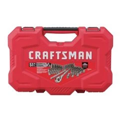 Craftsman 3/8 In. X 3/8 In. Drive Metric And SAE 6 Point Mechanic's Tool Set 51 Pc -Professional Tools Discount Store 1779aa74 1f2f 49be a127 4b45abcb44a9