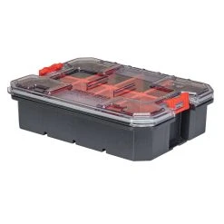 Craftsman VersaStack 7.5 In. W X 2.76 In. H Small Parts Bin Plastic 8 Compartments Black/Red -Professional Tools Discount Store 18c2c5c6 83cf 4b91 bebb 94b5e63d81e3