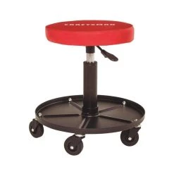 Craftsman Matte Red Vinyl Swivel Adjustable Shop Stool -Professional Tools Discount Store 19ee549f 1aab 4216 b91a 00c139df3df9