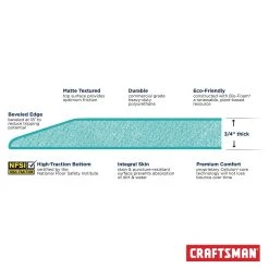 Craftsman 20 In. W X 32 In. L Black Polyurethane Foam Anti Fatigue Mat 20 Craftsman 20 In. W X 32 In. L Black Polyurethane Foam Anti Fatigue Mat -Professional Tools Discount Store 1feaa51f d340 4d10 a75f 89395855d9f3