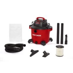 Craftsman 16 Gal Corded Wet/Dry Vacuum 12 Amps 120 V 6.5 HP