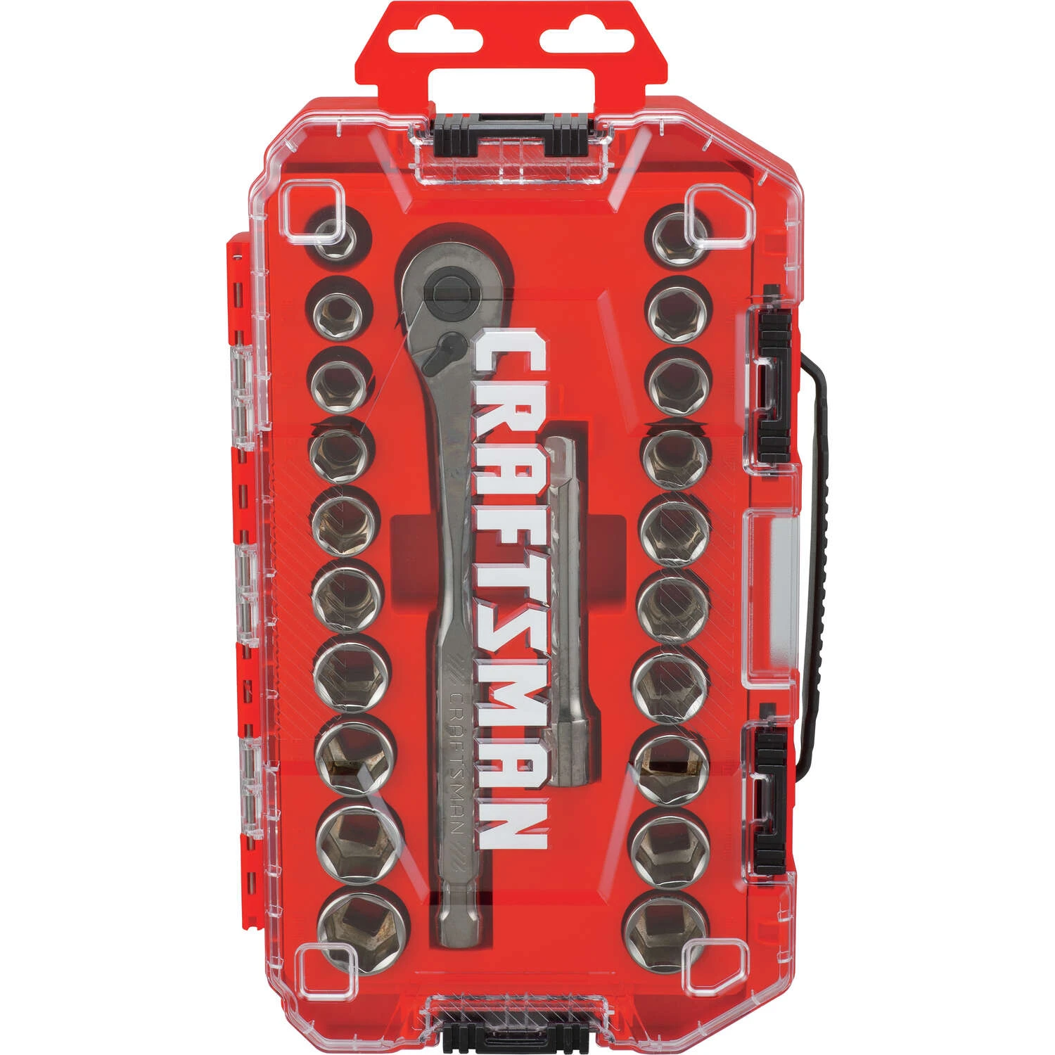 Craftsman 1/2 In. Drive Metric And SAE 6 Point Socket And Ratchet Set 22 Pc 4 Craftsman 1/2 In. Drive Metric And SAE 6 Point Socket And Ratchet Set 22 Pc - Image 2