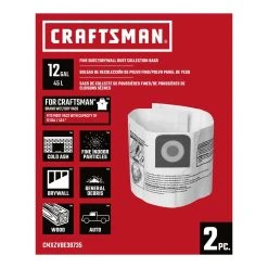 Craftsman 2 In. L X 11 In. W Wet/Dry Vac Dust Bag 12 Gal 2 Pc -Professional Tools Discount Store 2bda39f4 1259 4d34 a132 21517e5d4cea