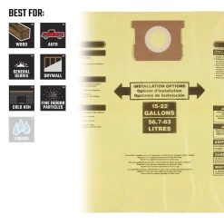 Craftsman 1 In. L X 7 In. W Wet/Dry Vac Filter Bag 15-22 Gal 2 Pc -Professional Tools Discount Store 2c2c68fc da68 4b71 b97e 6f96c517b902