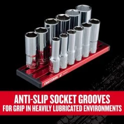 Craftsman V-Series 3/8 In. Drive Metric 6 Point Deep Socket Set 12 Pc -Professional Tools Discount Store 2c6def60 d4c0 441f 8660 898f9b3207f9