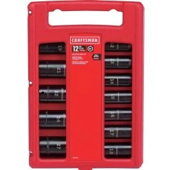 Craftsman 27 Mm X 1/2 In. Drive Metric 6 Point Deep Deep Impact Socket 12 Pc -Professional Tools Discount Store 30fc5428 6bee 4787 b5e5 8351ad09b2d4