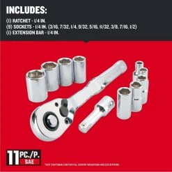 Craftsman 1/4 In. Drive SAE 6 Point Socket And Ratchet Set 11 Pc 11 Craftsman 1/4 In. Drive SAE 6 Point Socket And Ratchet Set 11 Pc -Professional Tools Discount Store 34e456ef cfd2 4803 95fc 9cfd6be1cc7a