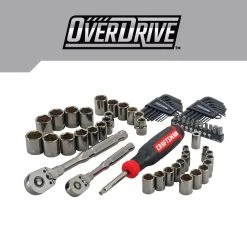 Craftsman OVERDRIVE 1/4 And 3/8 In. Drive Metric/SAE 6 Point Mechanic's Tool Set 64 Pc -Professional Tools Discount Store 36eae94c becc 4dc4 817d 3cbb97f8df47