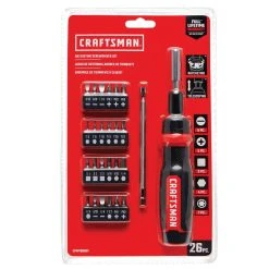 Craftsman Ratcheting Multi-Bit Driver 26 Pc