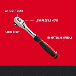 Craftsman Low Profile 3/8 In. Drive Bi-Material Ratchet 72 Teeth -Professional Tools Discount Store 38a5266f 521d 4778 8c02 754b51a2dabd