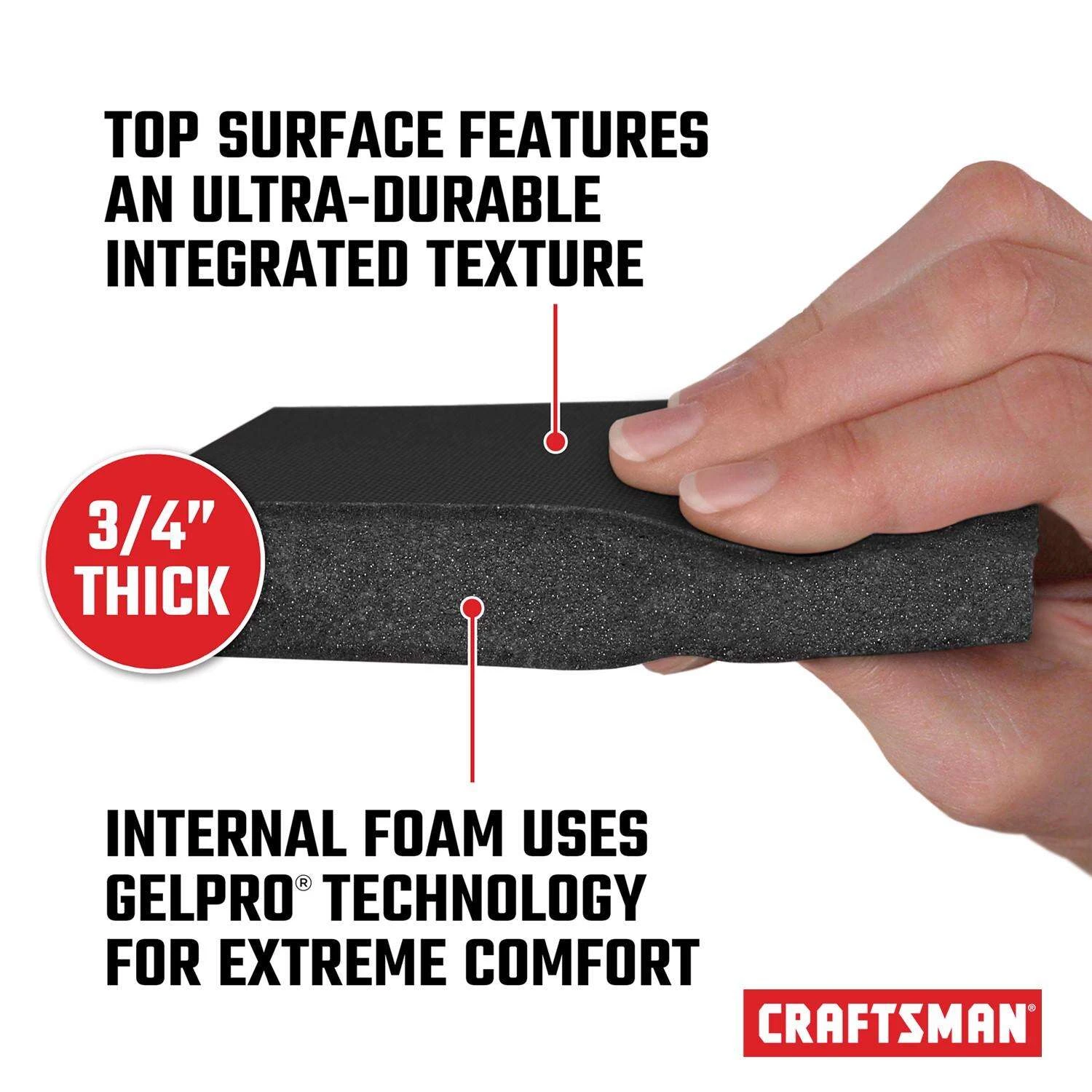 Craftsman 20 In. W X 32 In. L Black Polyurethane Foam Anti Fatigue Mat 12 Craftsman 20 In. W X 32 In. L Black Polyurethane Foam Anti Fatigue Mat - Image 10