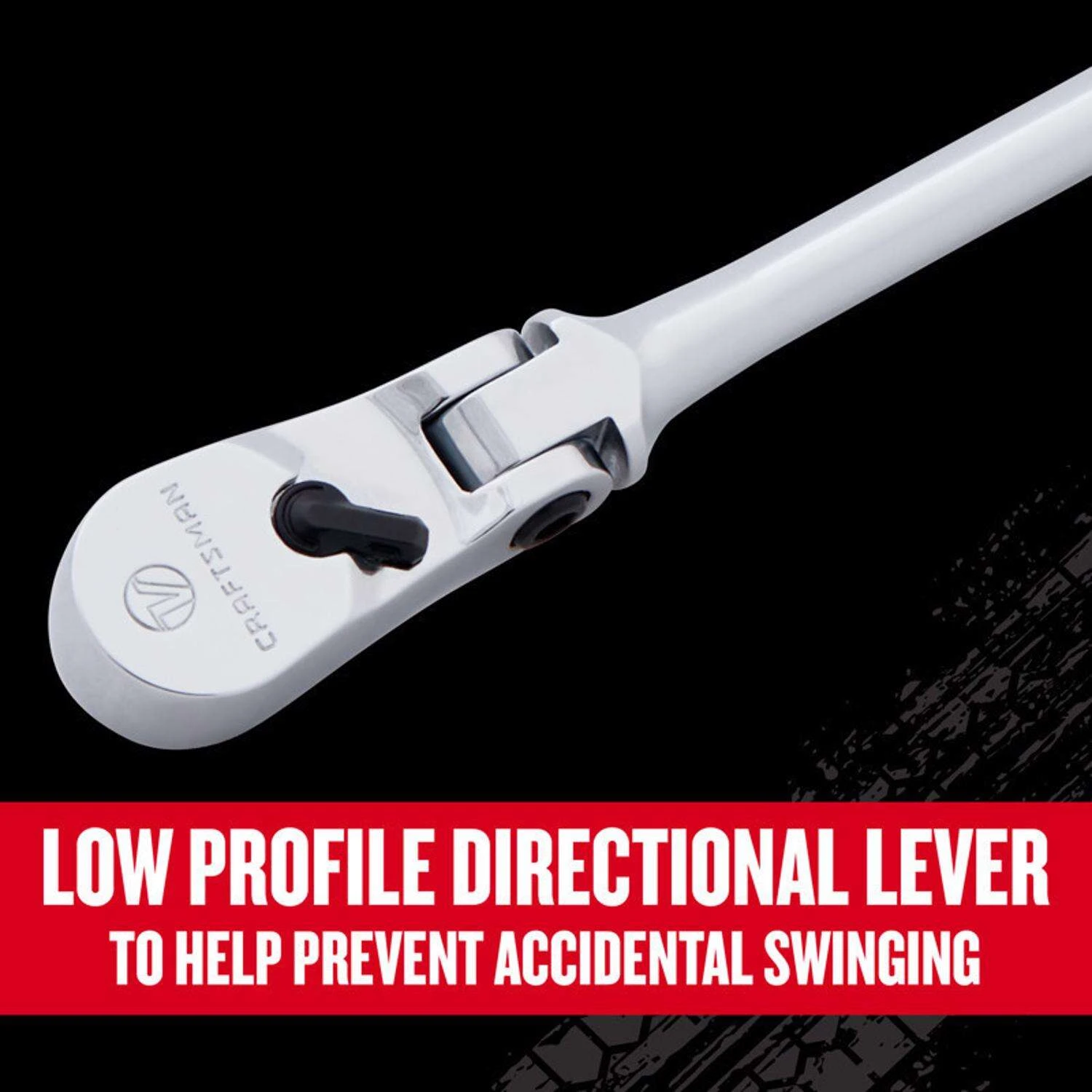 Craftsman V-Series 1/4 In. Drive Comfort Grip Long Flex Head Ratchet 80 Teeth 7 Craftsman V-Series 1/4 In. Drive Comfort Grip Long Flex Head Ratchet 80 Teeth - Image 5