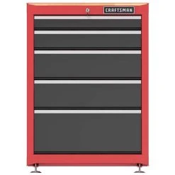 Craftsman 42 In. H X 31.5 In. W X 22.8 In. D Black/Red Steel Cabinet
