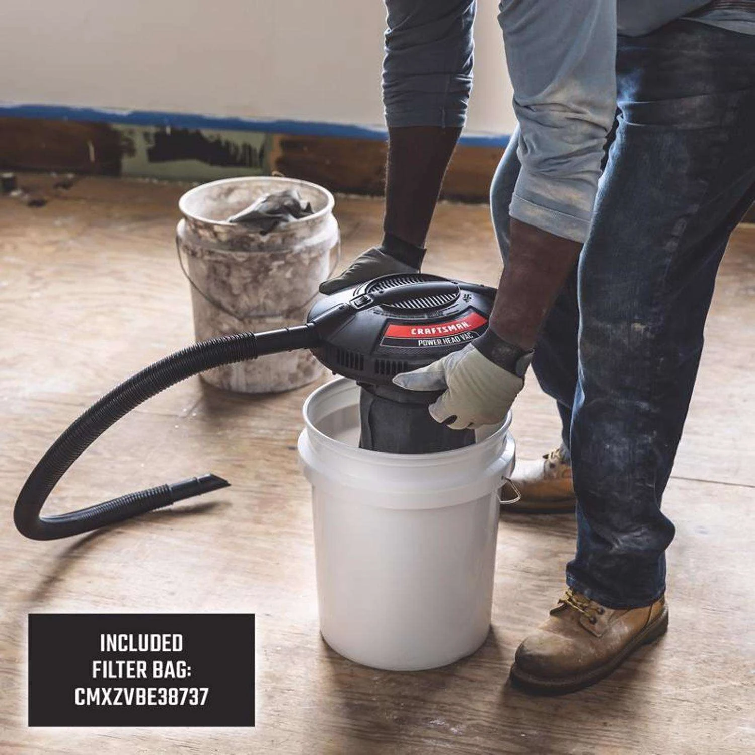 Craftsman 12.5 In. L X 12.5 In. W X 12.5 In. D Wet/Dry Vac Powerhead 1 Pc 7 Craftsman 12.5 In. L X 12.5 In. W X 12.5 In. D Wet/Dry Vac Powerhead 1 Pc - Image 5