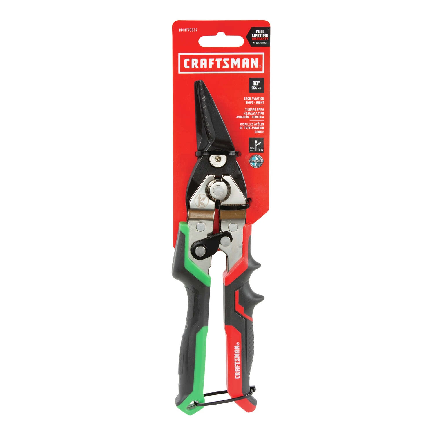Craftsman 11.9 In. Stainless Steel Right Cut Aviation Snips 22 Ga. 1 Pk 5 Craftsman 11.9 In. Stainless Steel Right Cut Aviation Snips 22 Ga. 1 Pk - Image 3