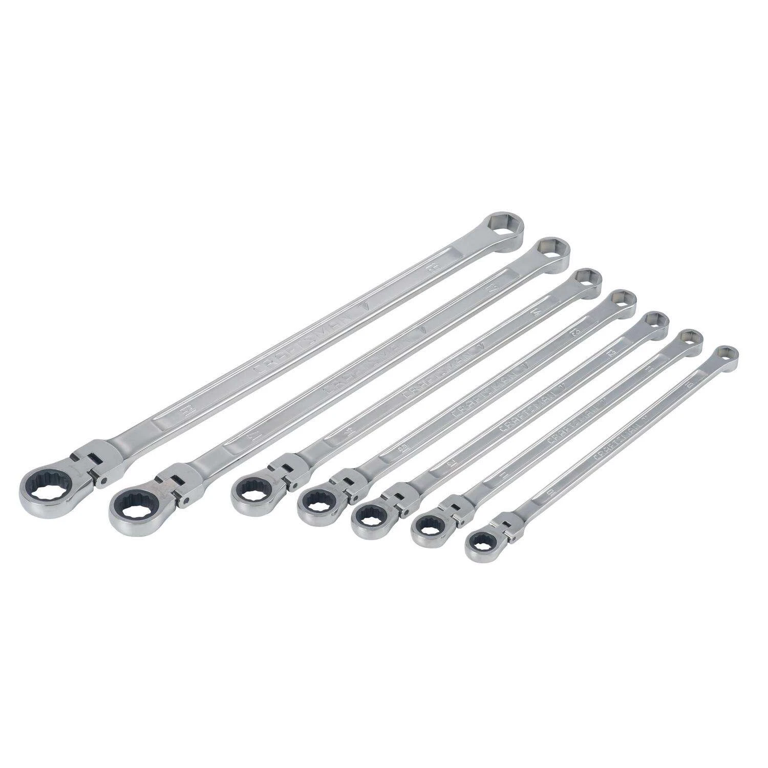 Craftsman V-Series Metric Extra Long Flex Head Box Wrench Set 7 Pc 3 Craftsman V-Series Metric Extra Long Flex Head Box Wrench Set 7 Pc