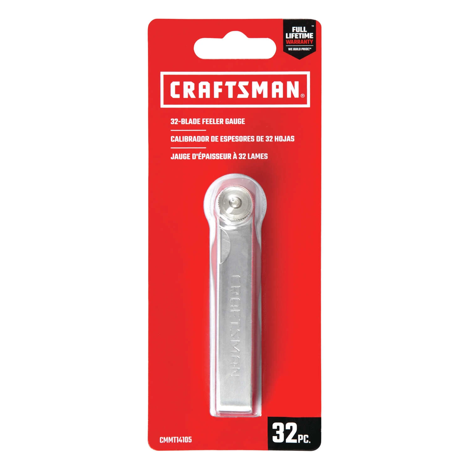 Craftsman 6-8/9 In. L X 2-3/4 In. W 32-Blade Feeler Gauge 0.04 In. Silver 1 Pc 6 Craftsman 6-8/9 In. L X 2-3/4 In. W 32-Blade Feeler Gauge 0.04 In. Silver 1 Pc - Image 4