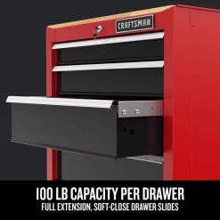 Craftsman 42 In. H X 31.5 In. W X 22.8 In. D Black/Red Steel Cabinet -Professional Tools Discount Store 5a5a2d7a be27 447c a389 9b117a6931e4