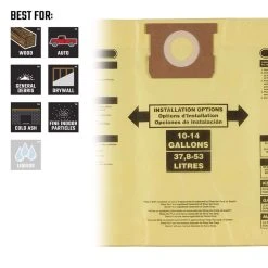 Craftsman 2 In. L X 9.5 In. W Wet/Dry Vac Filter Bag 10-14 Gal 2 Pc 8 Craftsman 2 In. L X 9.5 In. W Wet/Dry Vac Filter Bag 10-14 Gal 2 Pc -Professional Tools Discount Store 6ee23be3 89a8 427c 8f8d 7adde4d3f95a