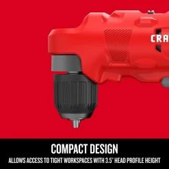 Craftsman V20 3/8 In. Brushed Cordless Right Angle Drill Tool Only -Professional Tools Discount Store 7162473b a2d4 4401 bdd7 04a5a2af4259