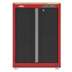 Craftsman 42 In. H X 26.5 In. W X 22.75 In. D Black/Red Steel 2-Door Cabinet