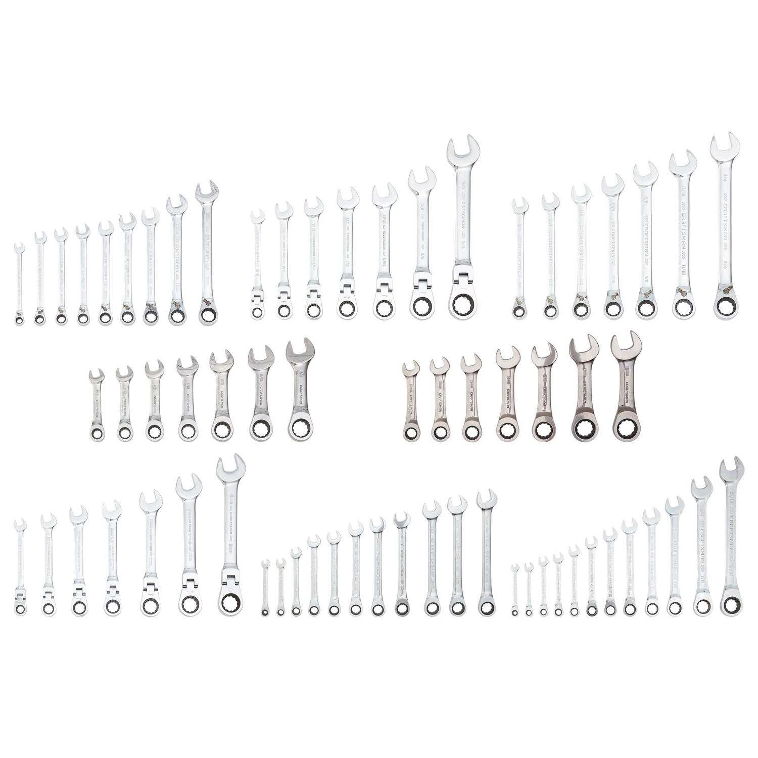 Craftsman Metric And SAE Ratcheting Box Wrench Set 67 Pc 4 Craftsman Metric And SAE Ratcheting Box Wrench Set 67 Pc - Image 2
