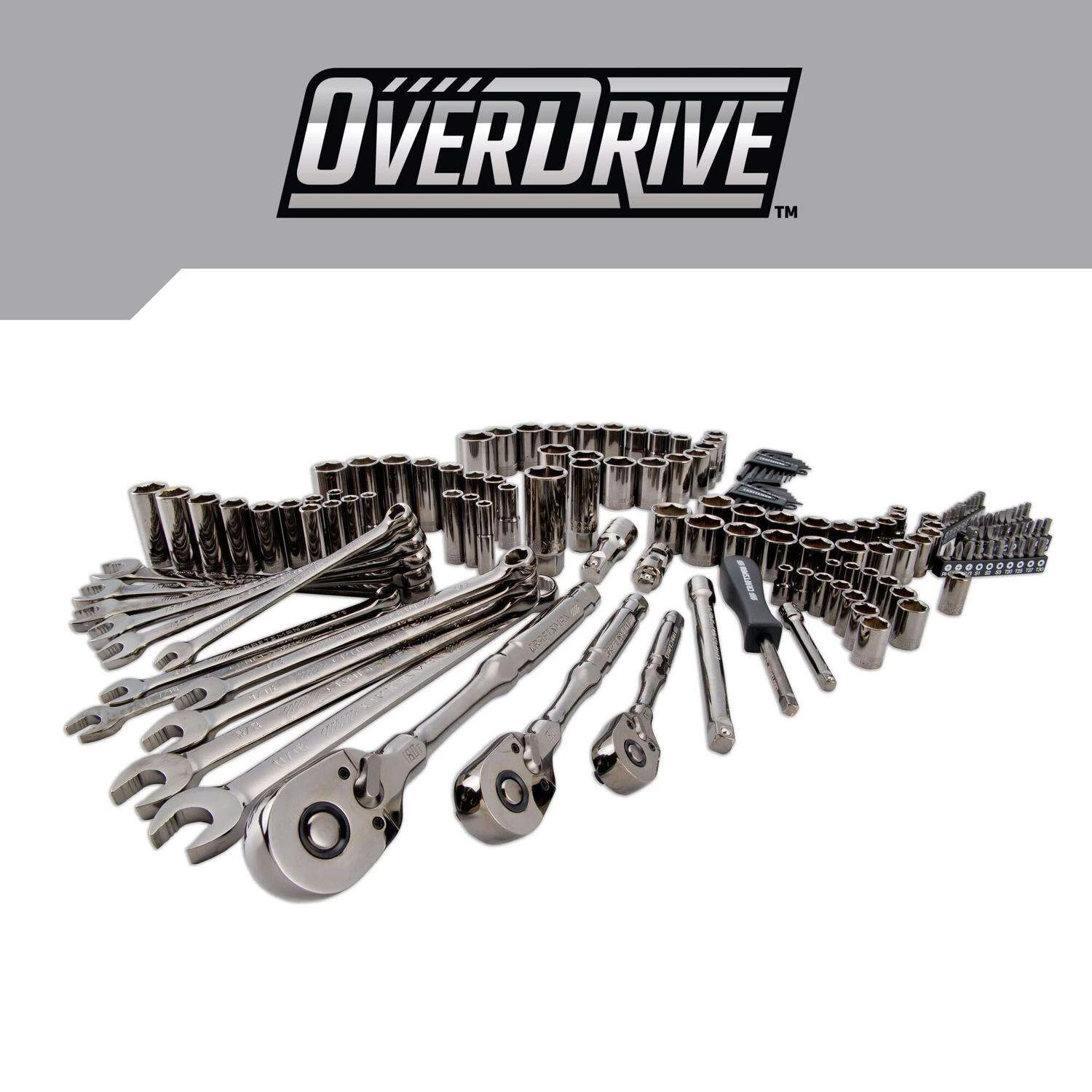 Craftsman OVERDRIVE 1/4 & 3/8 & 1/2 In. Drive Metric/SAE 6 Point Mechanic's Tool Set 154 Pc 7 Craftsman OVERDRIVE 1/4 & 3/8 & 1/2 In. Drive Metric/SAE 6 Point Mechanic's Tool Set 154 Pc - Image 5