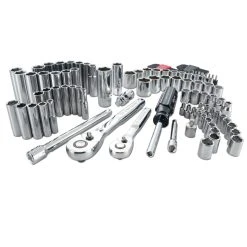 Craftsman 1/4 And 3/8 In. Drive Metric And SAE 6 Point Mechanic's Tool Set 105 Pc