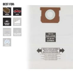 Craftsman 2 In. L X 10 In. W Wet/Dry Vac Filter Bag 10-14 Gal 3 Pc 8 Craftsman 2 In. L X 10 In. W Wet/Dry Vac Filter Bag 10-14 Gal 3 Pc -Professional Tools Discount Store 9158ae41 d258 42a1 b6ff 821af63e9946
