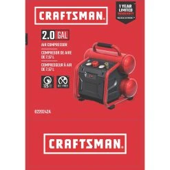 Craftsman 2 Gal Twin Stack Portable Air Compressor 125 Psi 0.3 HP 8 Craftsman 2 Gal Twin Stack Portable Air Compressor 125 Psi 0.3 HP -Professional Tools Discount Store 922c44a3 14b7 447c b3ed cca5e335d08f