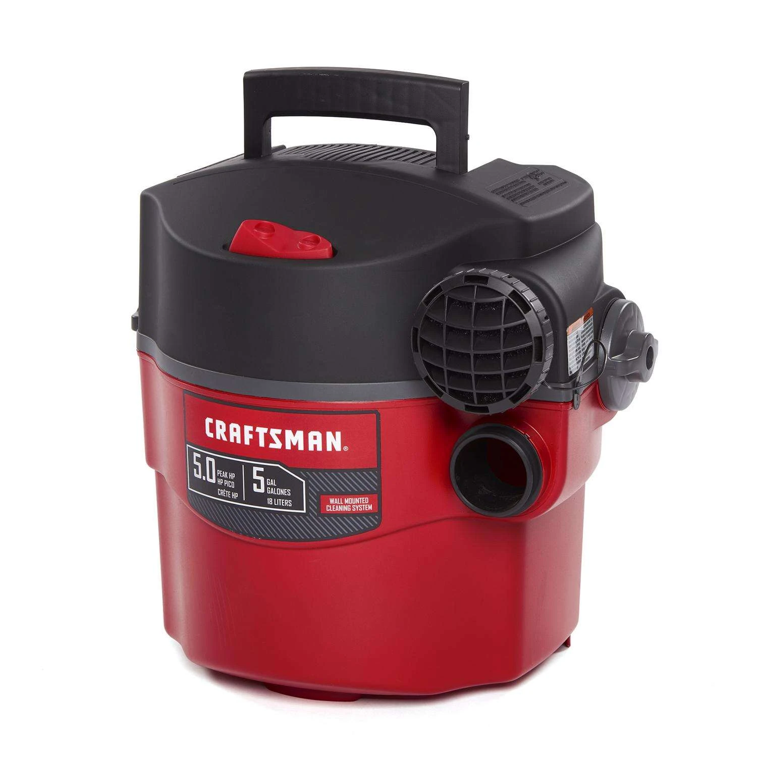 Craftsman 5 Gal Corded Wet/Dry Vacuum 5 Amps 120 V 5 HP 4 Craftsman 5 Gal Corded Wet/Dry Vacuum 5 Amps 120 V 5 HP - Image 2