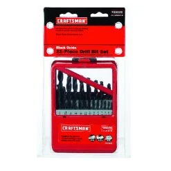 Craftsman Black Oxide Drill Bit Set Hex Shank 21 Pc