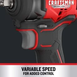 Craftsman V20 3/8 In. Cordless Brushless Impact Wrench Tool Only -Professional Tools Discount Store a579dd7f 226d 40a6 ae48 e091312a2f94