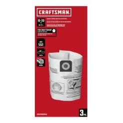 Craftsman 2 In. L X 10 In. W Vacuum Dust Bag 16-20 Gal 3 Pc -Professional Tools Discount Store a7c8f34c 0fe7 4691 849b 5ec5e90ccb49