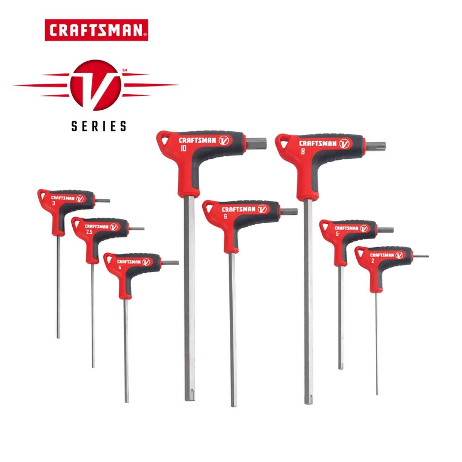 Craftsman V-Series X-Tract Technology Metric T-Handle Hex Key Set 8 Pc 4 Craftsman V-Series X-Tract Technology Metric T-Handle Hex Key Set 8 Pc - Image 2