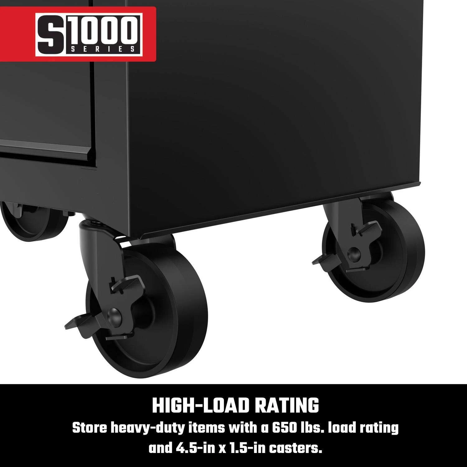 Craftsman S1000 27 In. 4 Drawer Steel Rolling Tool Cabinet 32.5 In. H X 18 In. D 7 Craftsman S1000 27 In. 4 Drawer Steel Rolling Tool Cabinet 32.5 In. H X 18 In. D - Image 5