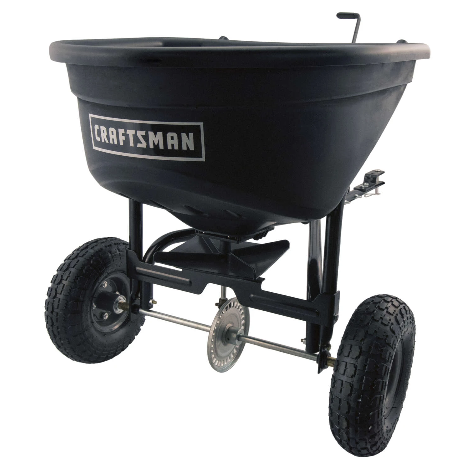 Craftsman 10 Ft. W Tow Broadcast Spreader For Fertilizer 110 Lb 3 Craftsman 10 Ft. W Tow Broadcast Spreader For Fertilizer 110 Lb