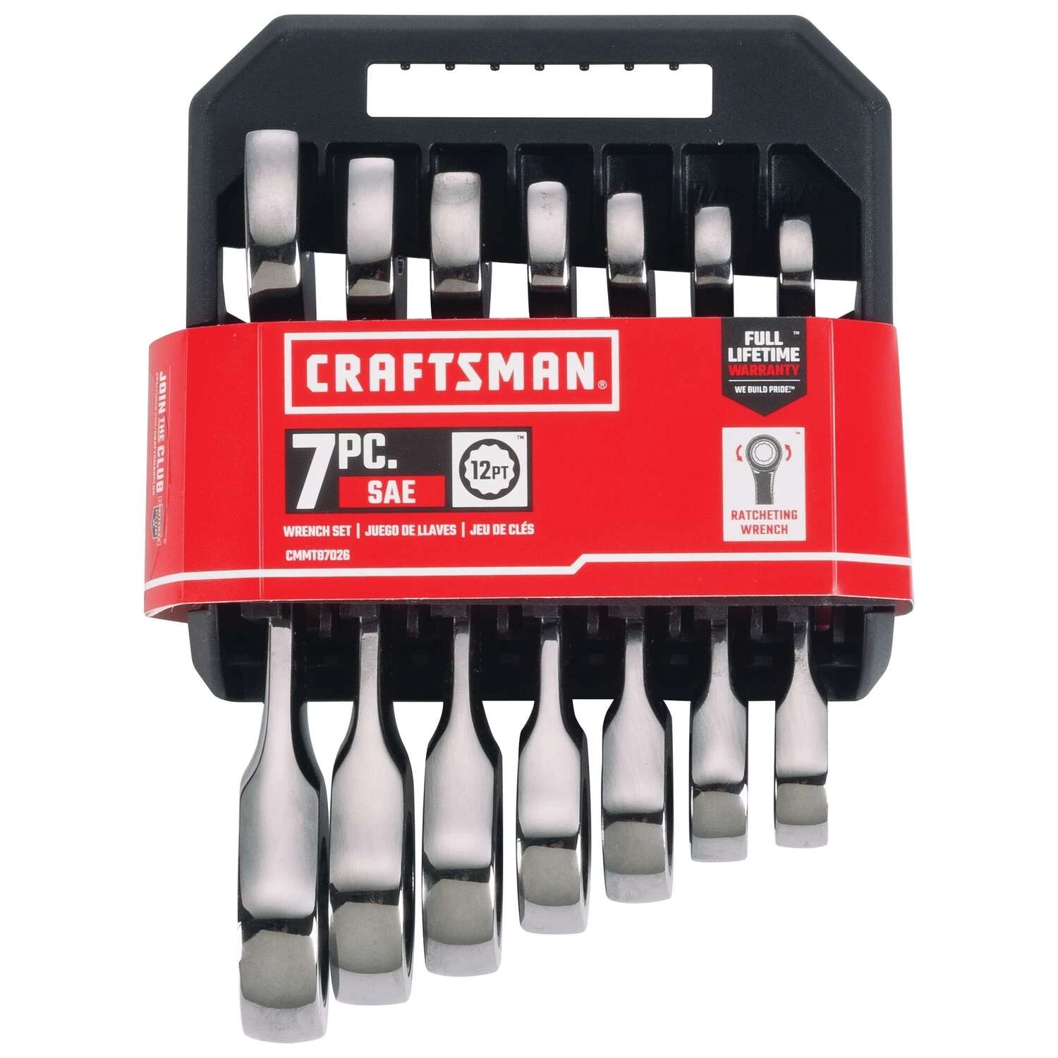 Craftsman SAE Stubby Ratcheting Combination Wrench Set 7 Pc 5 Craftsman SAE Stubby Ratcheting Combination Wrench Set 7 Pc - Image 3