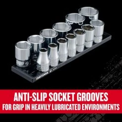 Craftsman V-Series 1/2 In. Drive SAE 6 Point Socket Set 13 Pc -Professional Tools Discount Store af00a4eb 1a0c 4c4b bee3 a1b4dd40f49a