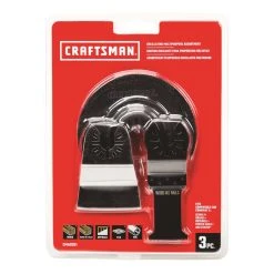 Craftsman Multipurpose Oscillating Blade Set Multi-Material 3 Pc