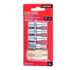 Craftsman Brass/Steel Coupler And Plug 1/4 In. 5 Pc -Professional Tools Discount Store b22942fa 8b30 45c4 bda3 fa5c8c1da2c4