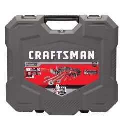 Craftsman OVERDRIVE 1/4 And 3/8 In. Drive Metric/SAE 6 Point Mechanic's Tool Set 99 Pc
