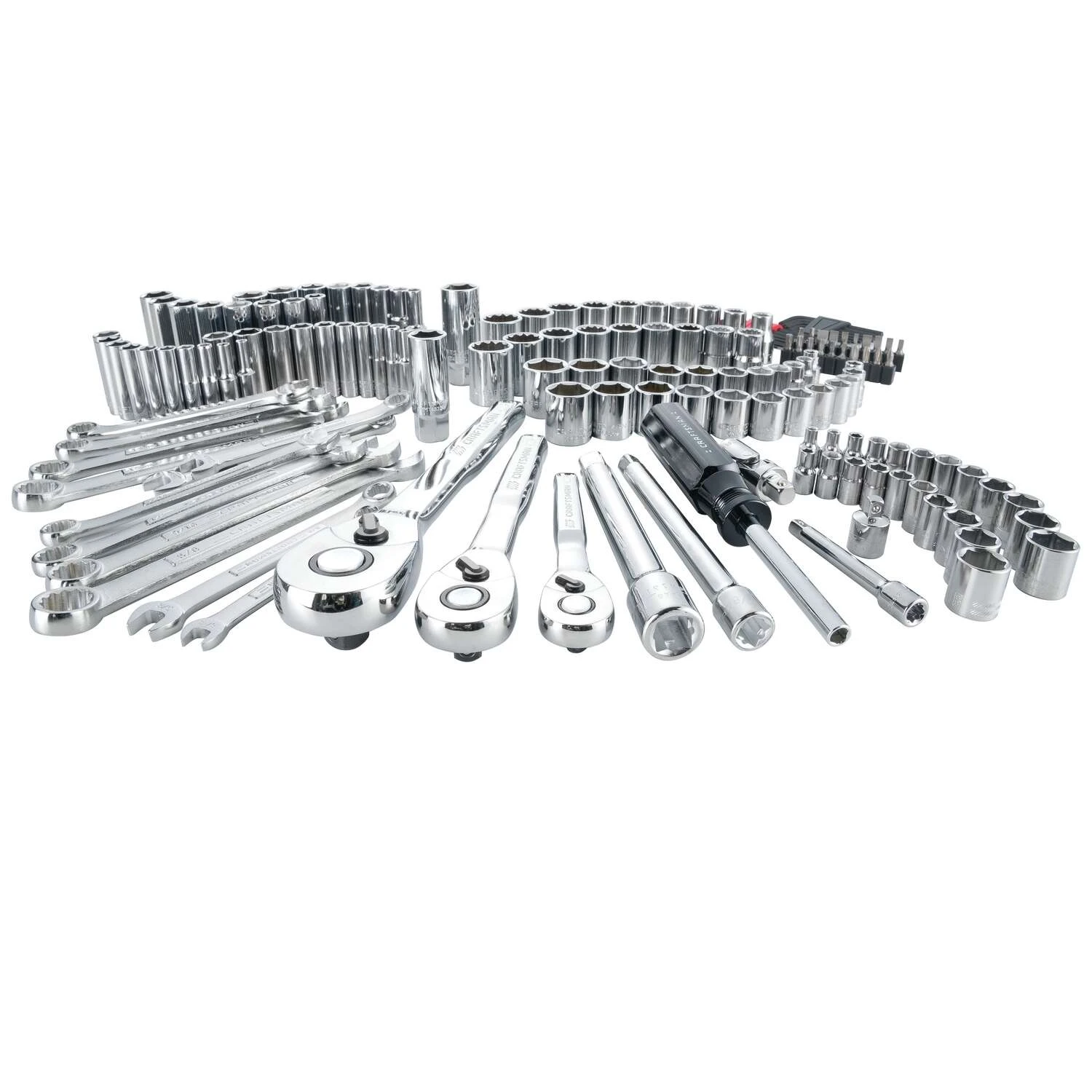 Craftsman 1/4, 3/8 And 1/2 In. Drive Metric And SAE 6 Point Auto Mechanic's Tool Set 159 Pc 3 Craftsman 1/4, 3/8 And 1/2 In. Drive Metric And SAE 6 Point Auto Mechanic's Tool Set 159 Pc