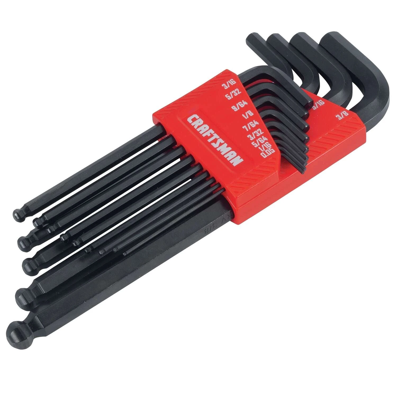 Craftsman Assorted SAE Long Arm Ball End Hex Key Set 13 Pc 4 Craftsman Assorted SAE Long Arm Ball End Hex Key Set 13 Pc - Image 2