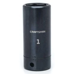 Craftsman 1 In. X 1/2 In. Drive SAE 6 Point Deep Deep Impact Socket 1 Pc