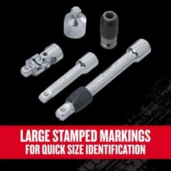 Craftsman V-Series 1/4, 3/8 And 1/2 In. Drive Socket Accessory Set 10 Pc -Professional Tools Discount Store bb328c01 b0fe 4acd ac97 26ddd0da953f